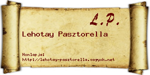 Lehotay Pasztorella névjegykártya